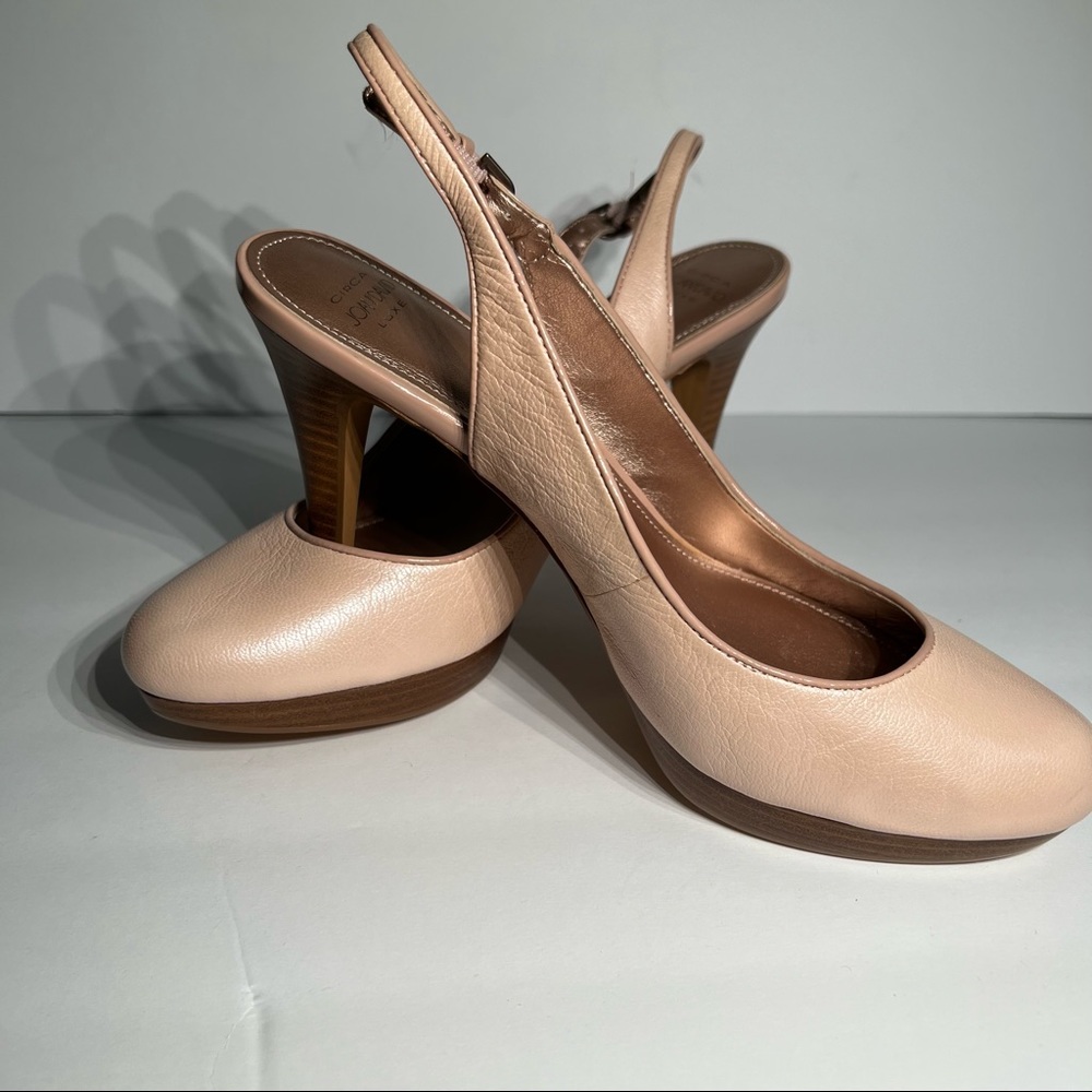 Joan and David Luxe Pink Leather Heels 9
